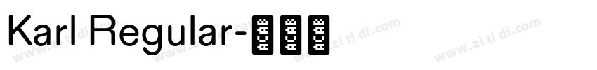 Karl Regular字体转换